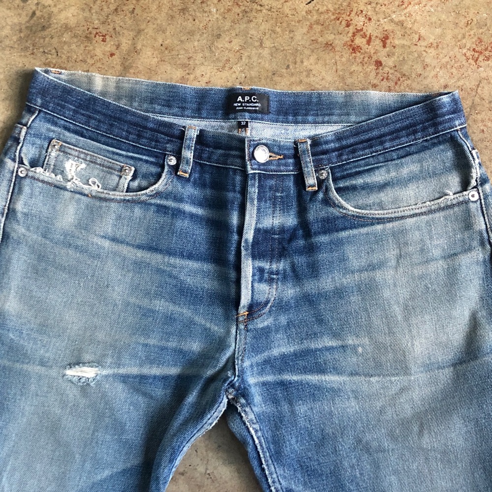 APC straight leg jeans